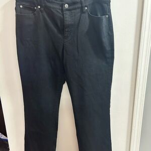 Lauren‎ Ralph Lauren Womens Size 14 Black Straight Leg Denim Jeans